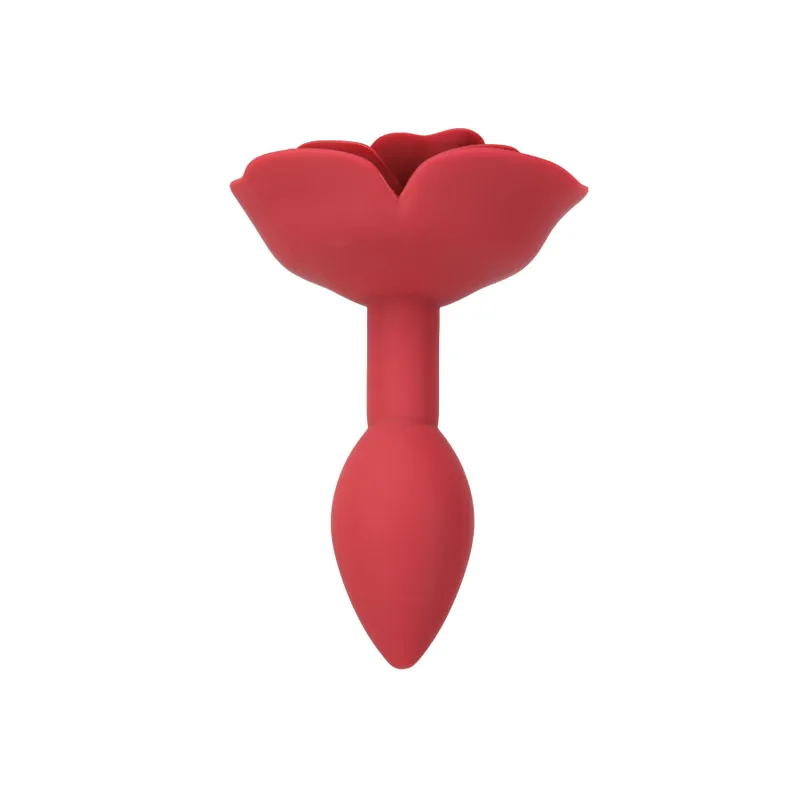 Силіконова анальна пробка Lux Active Red Rose