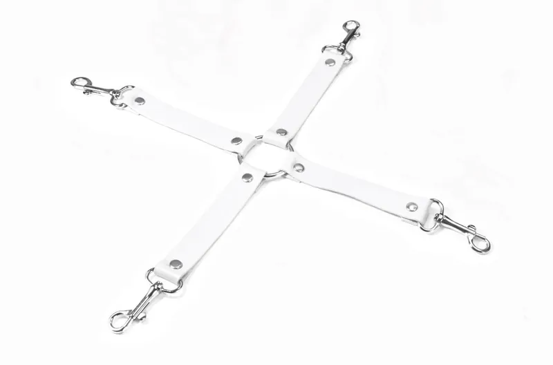 Крестовина Feral Feelings 4 Way Connector White, натуральна шкіра
