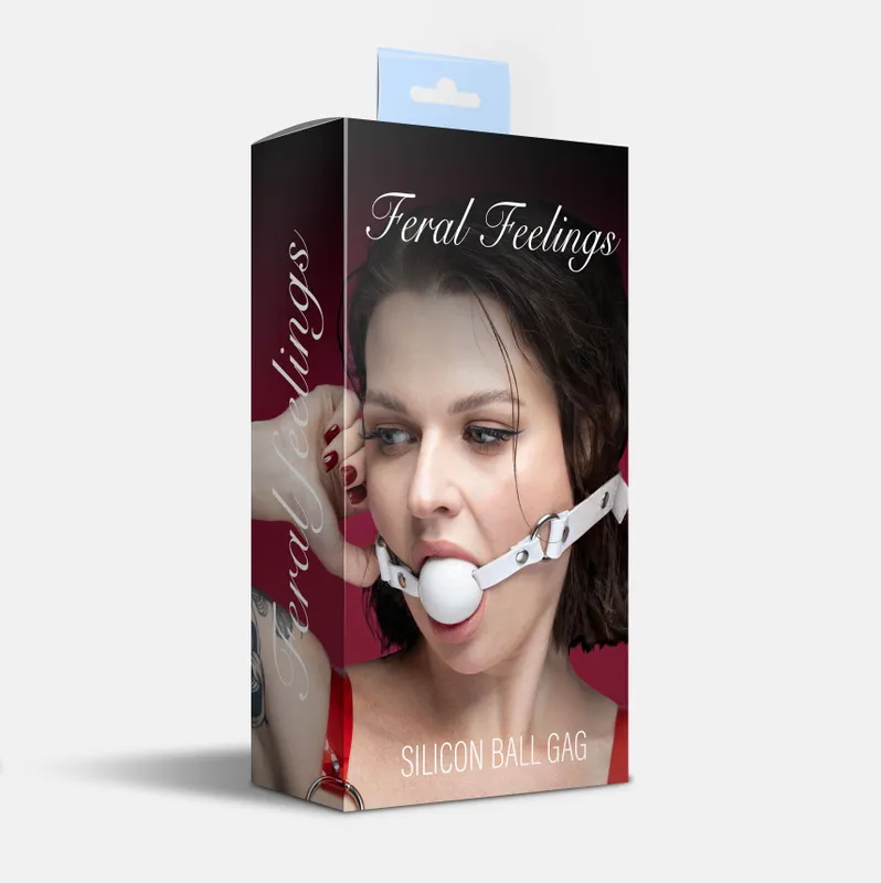 Кляп силіконовий Feral Feelings Silicon Ball Gag White/White