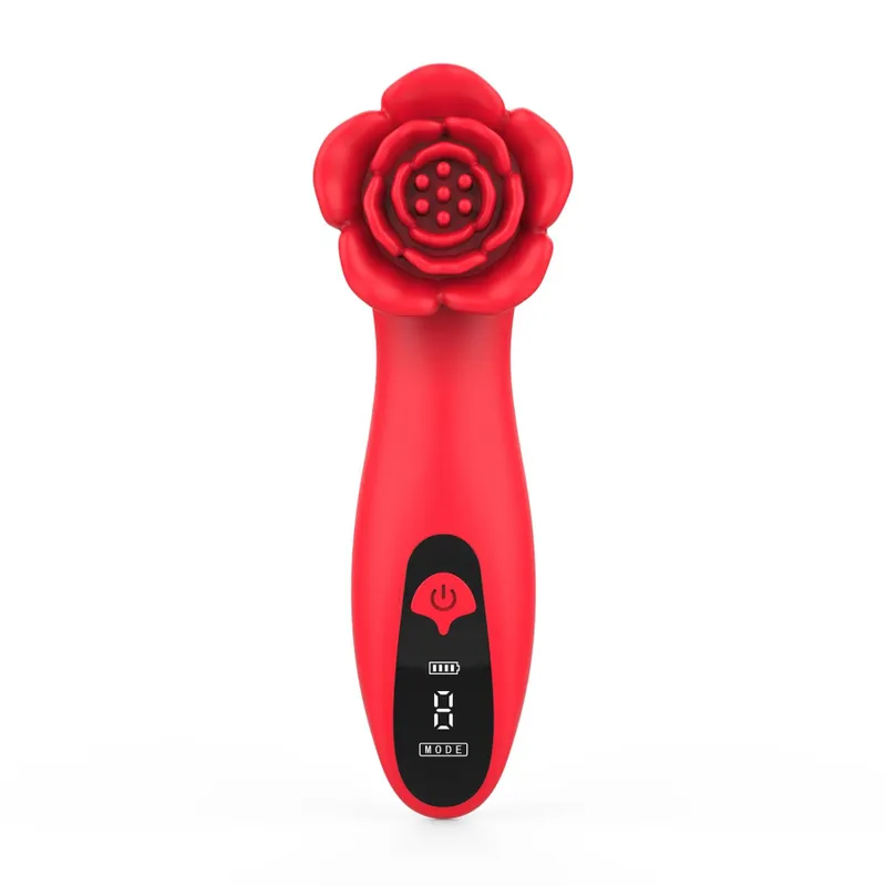 Вібратор для клітора Loviss Tona Rose Vibrator у вигляді троянди, 9 режимів