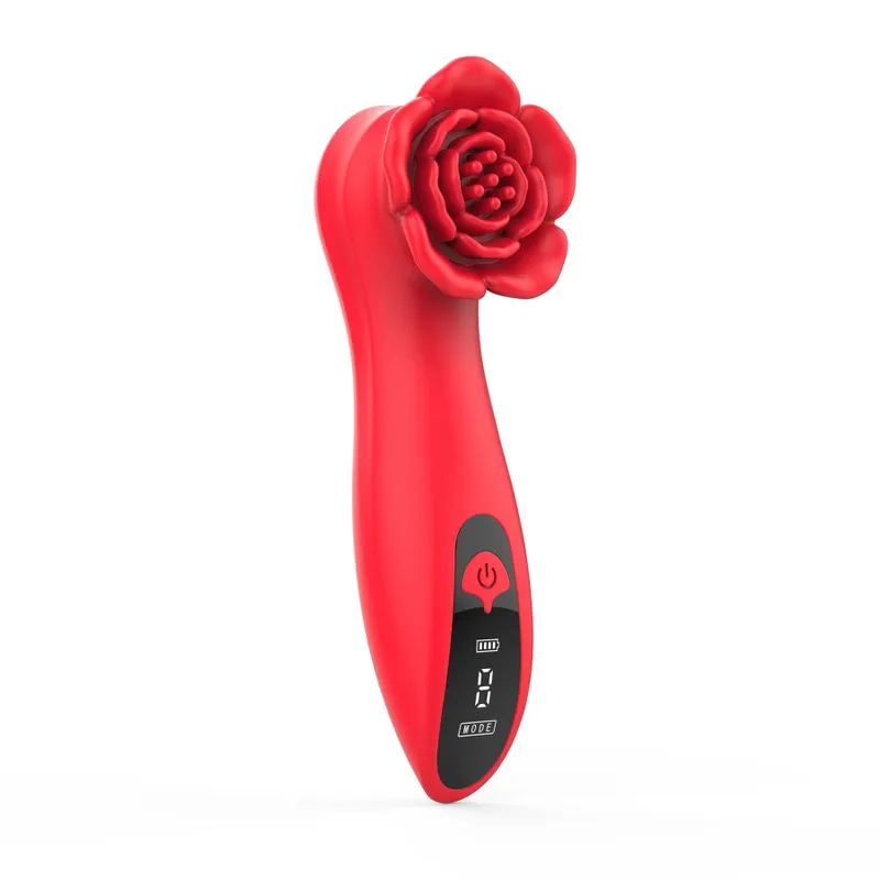 Вібратор для клітора Loviss Tona Rose Vibrator у вигляді троянди, 9 режимів