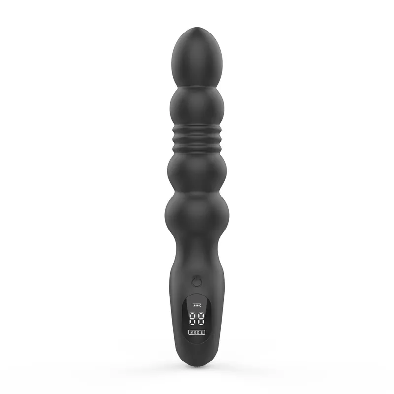Анальний вібратор з пульсацією Loviss Thor Thrusting Anal Plug, 2 мотори