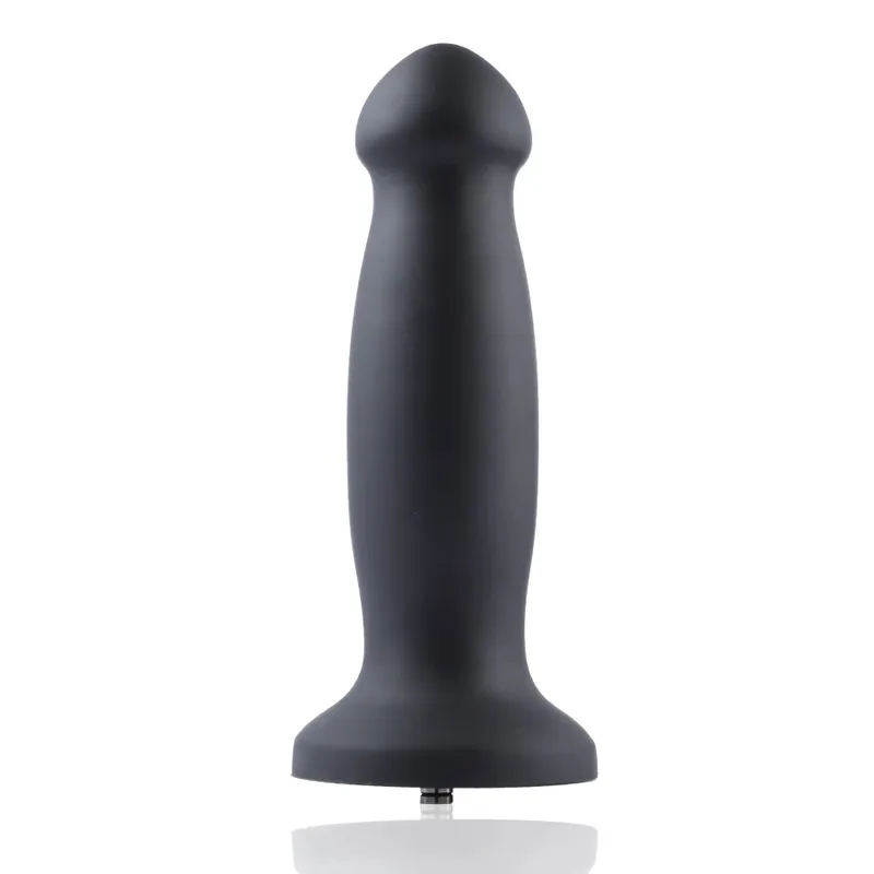 Силіконовий дилдо для секс-машин Hismith 7.2" Black Silicone Anal Dildo, система KlicLok
