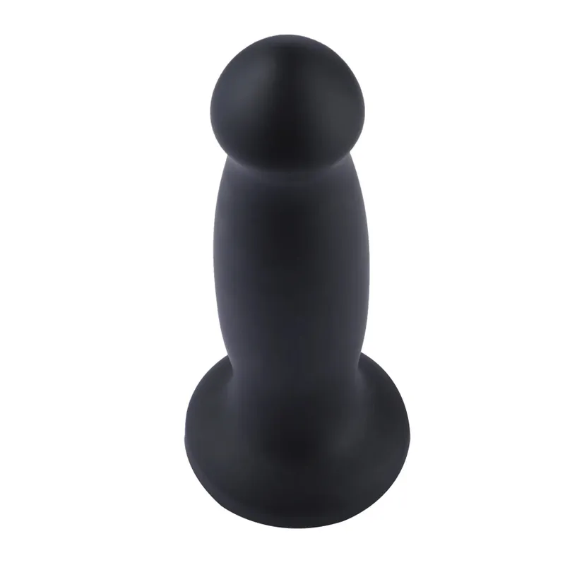 Силіконовий дилдо для секс-машин Hismith 7.2" Black Silicone Anal Dildo, система KlicLok