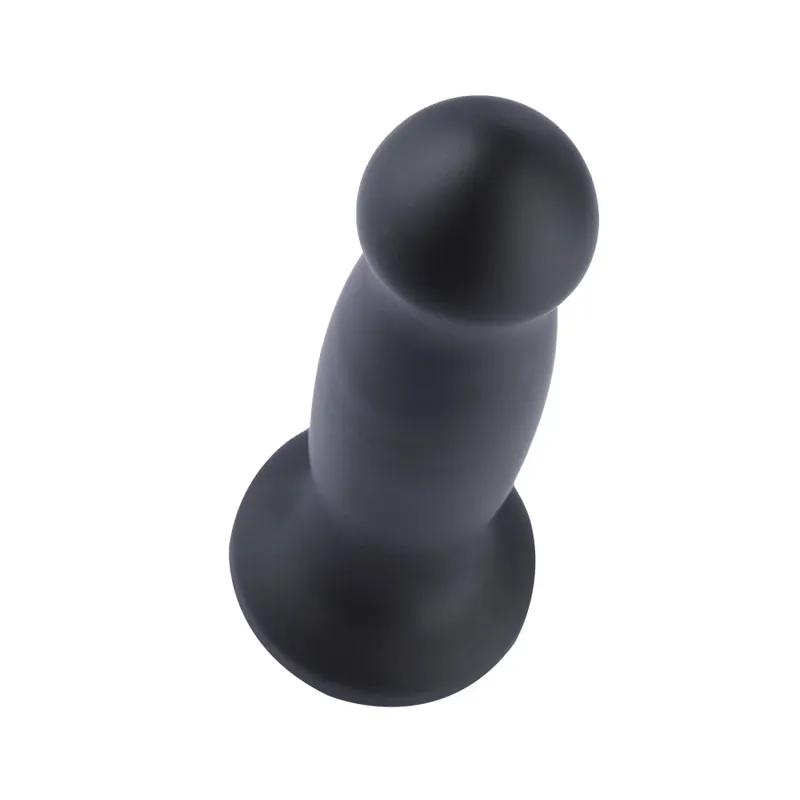 Силіконовий дилдо для секс-машин Hismith 7.2" Black Silicone Anal Dildo, система KlicLok