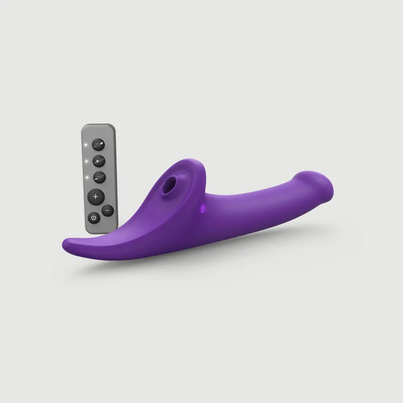 Вібронасадка для страпону Strap-On-Me Multi Orgasm Dildo S Purple