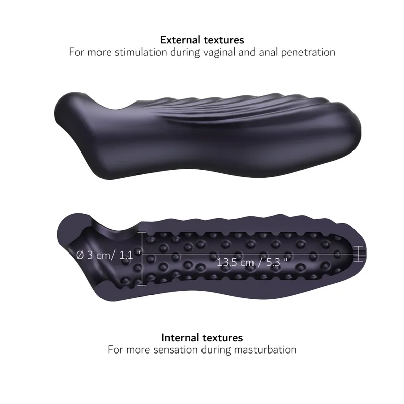 Насадка на член Manwan RYZER MAX - Black Plum