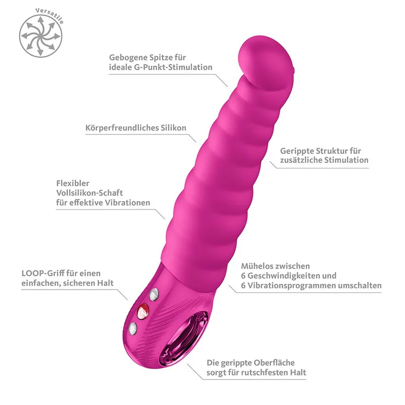 Вібратор точки G Fun Factory PATCHY PAUL Magenta, гнучкий