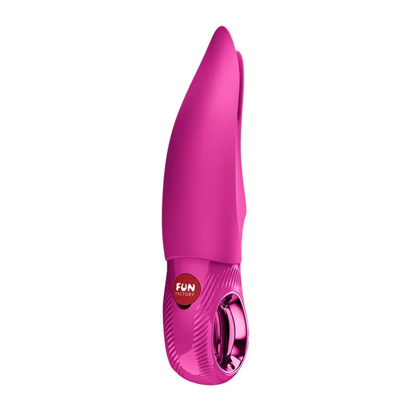 Вібратор для клітора Fun Factory VOLTA Magenta із роздвоєним кінчиком