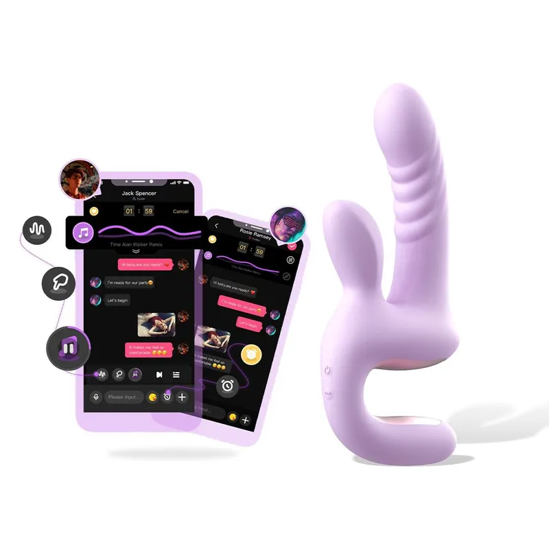 Смарт-пульсатор Magic Motion Magic Duet Purple, подвійний, 10 режимів пульсації та вібрації