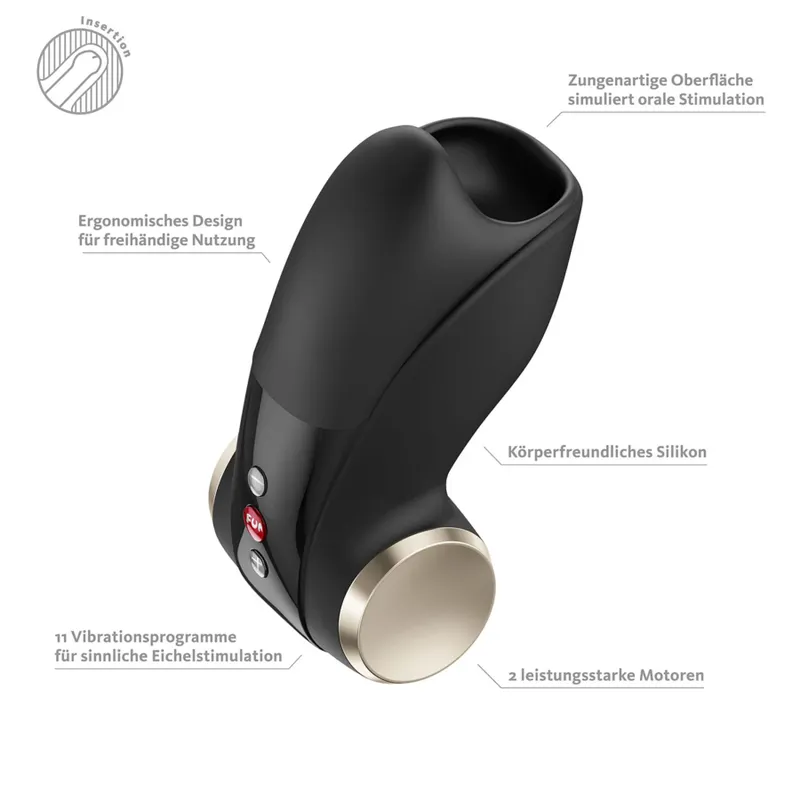 Мастурбатор для головки пеніса Fun Factory COBRA LIBRE II Black