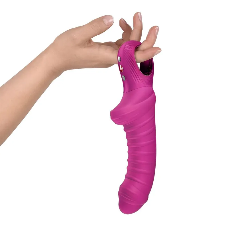 Вібратор для точки G Fun Factory TIGER Magenta, ребристий