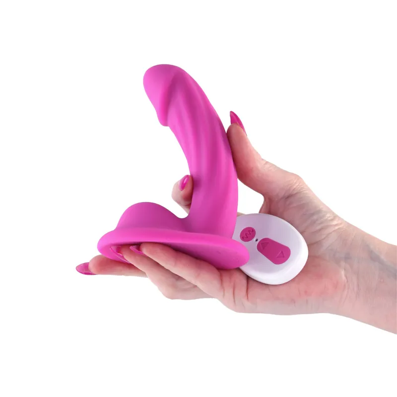 Дилдо з вібрацією NS Novelties Colours Curve Vibrating 5" Dildo, рожеве
