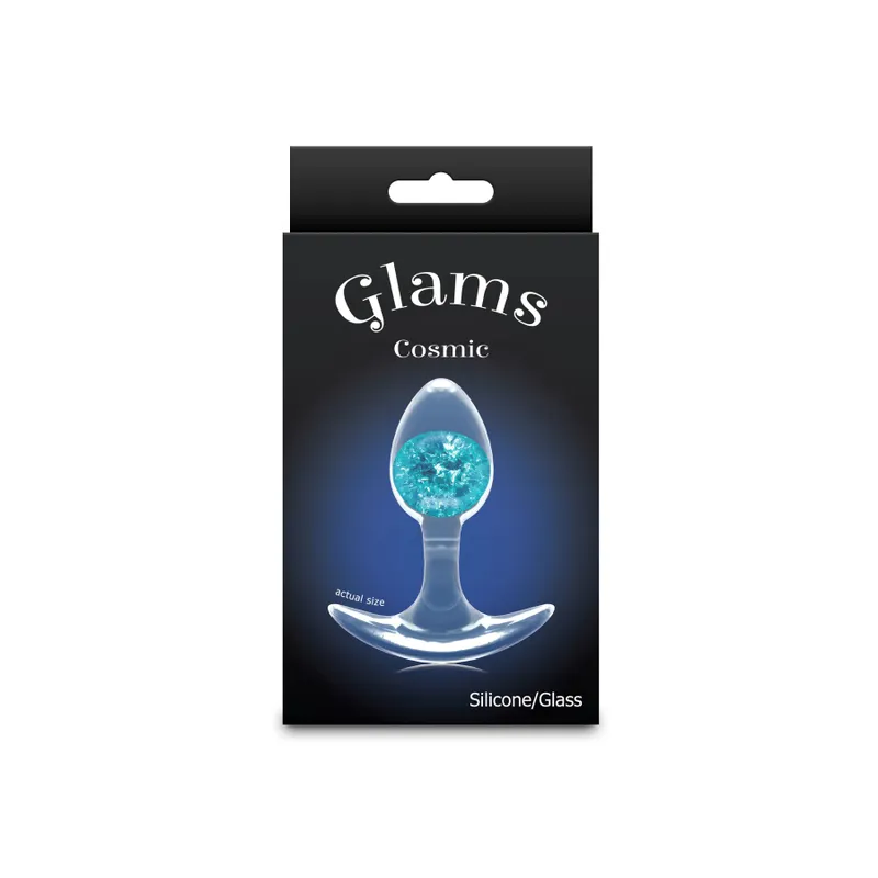 Анальна пробка NS Novelties Cosmic Glams Small Blue