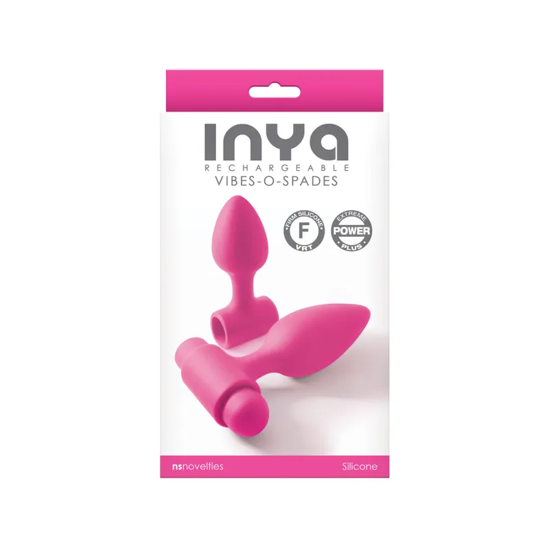 Анальна пробка з вібрацією NS Novelties INYA Vibe-O-Spades, рожева