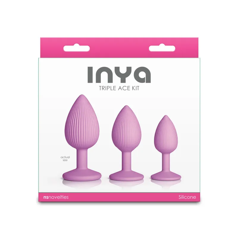 Набір анальних пробок NS Novelties INYA Triple Ace Kit, колір Blush