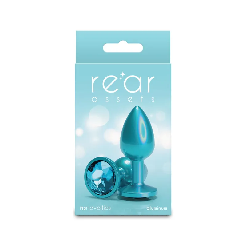 Анальна пробка NS Novelties Rear Assets Iridescent Teal Small