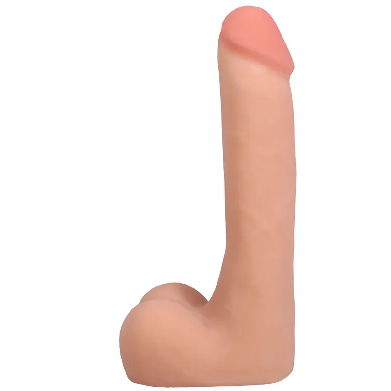 Фалоімітатор Doc Johnson The Realistic Cock ULTRASKYN 9 Inch with Balls Vanilla