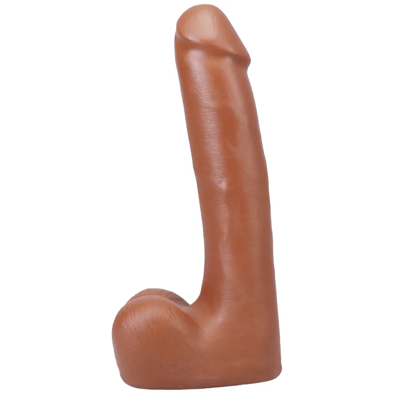 Фалоімітатор Doc Johnson The Realistic Cock ULTRASKYN 9 Inch with Balls Caramel