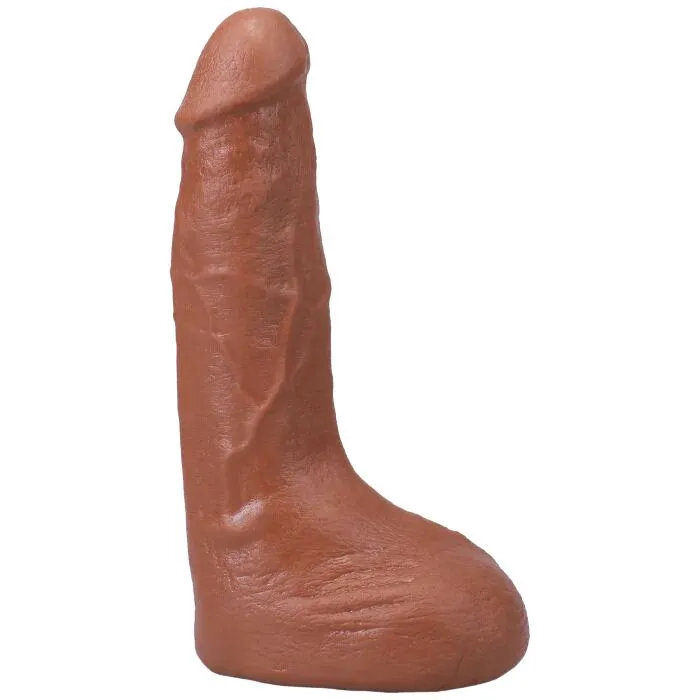 Фалоімітатор із сім'явипорскуванням Doc Johnson The Realistic Cock ULTRASKYN 9,5 Inch Caramel