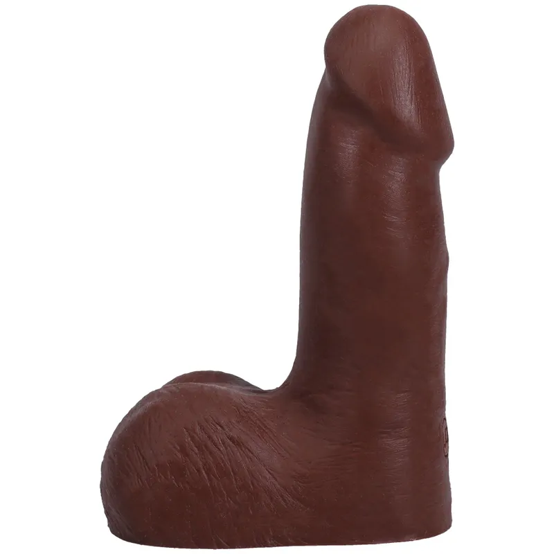 Фалоімітатор Doc Johnson The Realistic Cock ULTRASKYN 5 Inch with Balls Chocolate