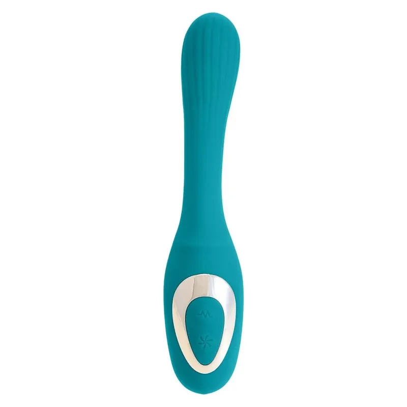 Вібратор S Pleasures Dual Suction Turquoise