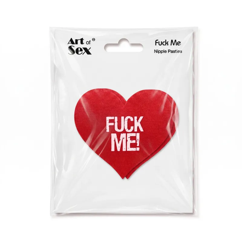 Пестиси-сердечка Art of Sex - Fuck me, червоні