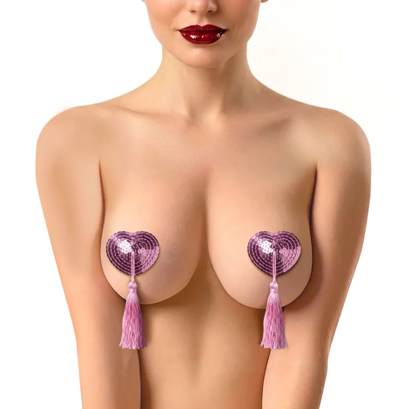 Пестиси-сердечка з кісточками Art of Sex Sparkling Hearts, рожеві