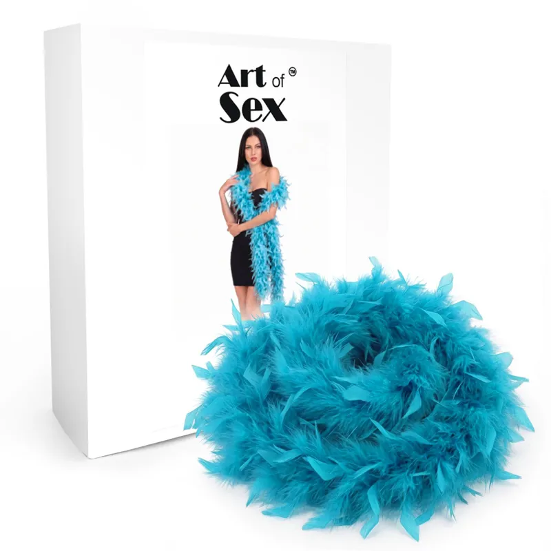 Боа з пір'я Art of Sex, довжина 2 метри, колір блакитний