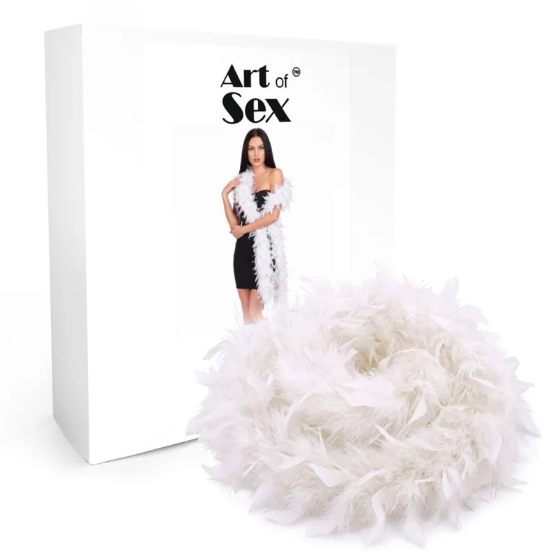 Боа з пір'я Art of Sex, довжина 2 метри, колір білий