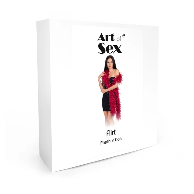 Боа з пір'я Art of Sex, довжина 2 метри, колір червоний