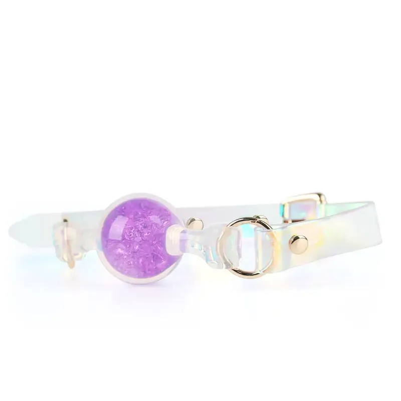 Кляп Liebe Seele Crystal Ball Gag — фіолетовий, велика куля