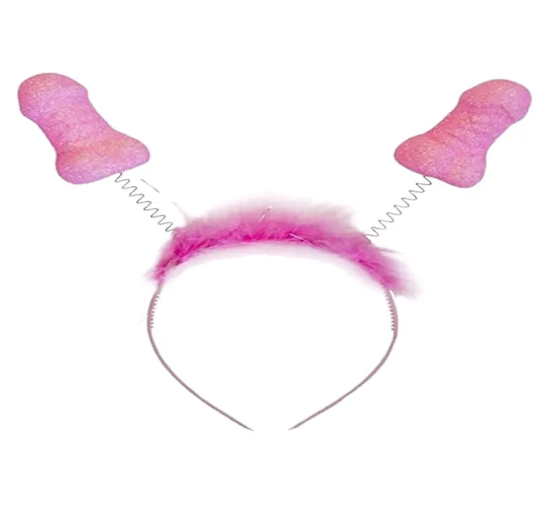 Обідок з антенами-пенісами Diverty Sex Pink