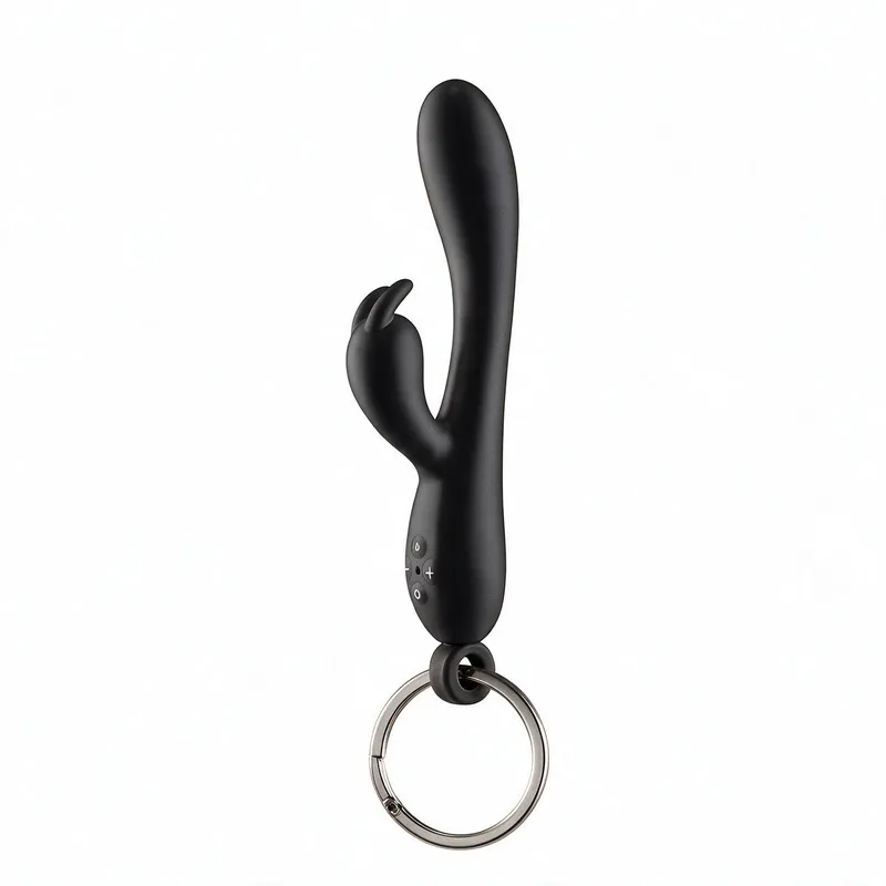 Брелок-вібратор кролик Diverty Sex Black