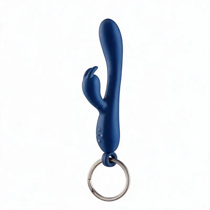 Брелок-вібратор кролик Diverty Sex Blue