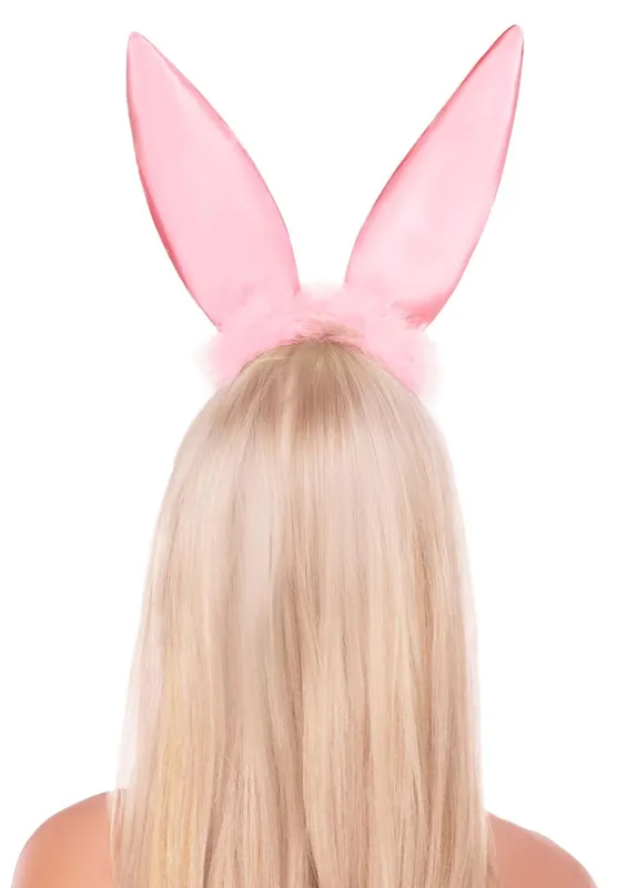 Вушка зайки Leg Avenue Bendable Marabou Trimmed Satin Bunny Ears Pink