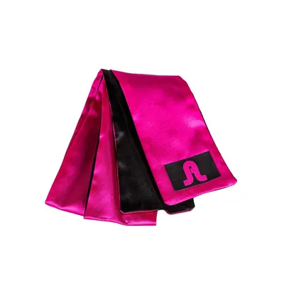 Пов'язка-стрічка з сатину Adrien Lastic Satin Sash, чорна/малинова