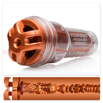 Мастурбатор Fleshlight Turbo Ignition Copper, помаранчевий