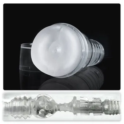 Мастурбатор Fleshlight Ice Butt Crystal, напівпрозорий корпус