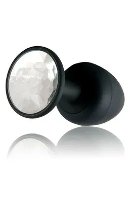 Анальна пробка Dorcel Geisha Plug Diamond M, чорна, макс. діаметр 3,2 см