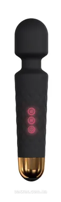 Вібромасажер Dorcel Wand Wanderful Black, силіконовий, водостійкий
