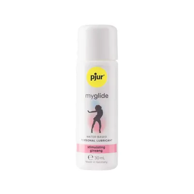 Збуджувальний лубрикант на водній основі Pjur MyGlide, 30 мл, з екстрактом женьшеню