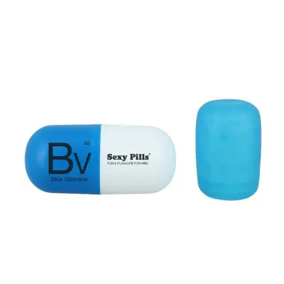 Мастурбатор-пігулка Love To Love SEXY PILLS BLUE VALENTINE, блакитний