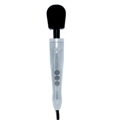 Вібромасажер Doxy Die Cast Polished, срібний, металевий корпус, живлення 220В