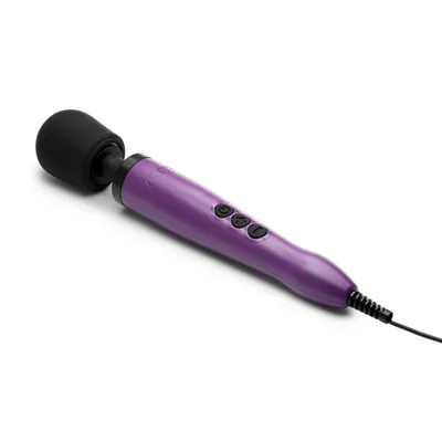 Вібромасажер Doxy Wand, фіолетовий, живлення від мережі 220В