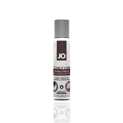 Лубрикант-крем JO Coconut Hybrid ORIGINAL з кокосовою олією, 30 мл, білий
