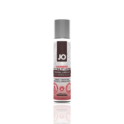 Лубрикант-крем JO Coconut Hybrid WARMING з кокосовою олією, 30 мл