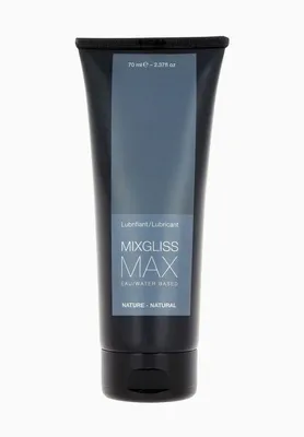 Гель-змазка MixGliss MAX NATURE на водній основі з екстрактом алое, 70 мл