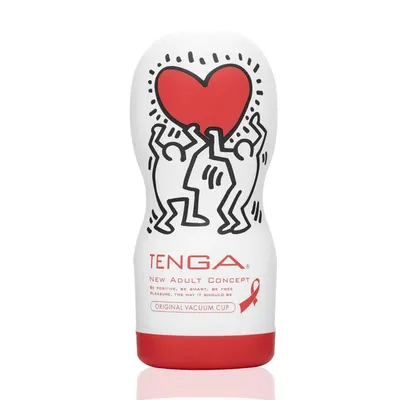 Мастурбатор Tenga Keith Haring Deep Throat Cup з вакуумною стимуляцією