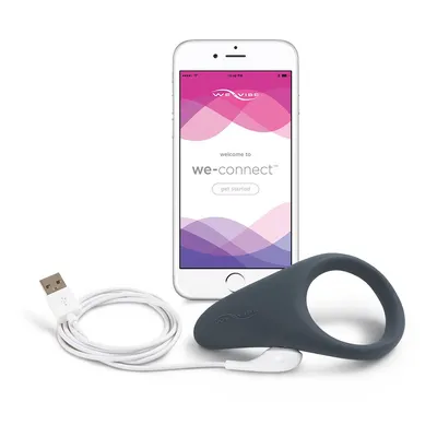 Ерекційне віброкільце We-Vibe Verge, чорне, силікон, керування зі смартфону